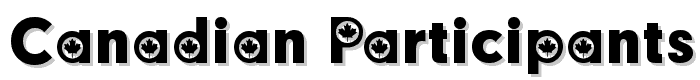 Canadian Participants font